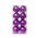 60mm Shiny Plastic Ball Purple Box/16