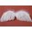 11" X 3.5" ANGEL WINGS WHITE PKG/12