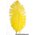 22"-26" OSTRICH FEATHER YELLOW PKG/6