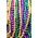 33" MARDI GRAS BEADS PURPLE/GOLD/GREEN PKG/12