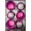 2.5" MERCURY GLASS VOTIVE HOLDER FUCHSIA PKG/6