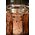 4" MERCURY GLASS CANDLE HOLDER BROWN
