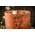 4.25" FROSTED MERCURY GLASS CANDLE HOLDER AMBER PKG/6