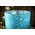4.25" FROSTED MERCURY GLASS CANDLE HOLDER TURQUOISE PKG/6