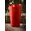 4.25" FROSTED MERCURY GLASS CANDLE HOLDER RED PKG/6
