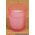 2.5" X 2" FROSTED GLASS VOTIVE CANDLE LIGHT PINK PKG/25