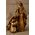12" RESIN HOLY FAMILY ANTIQUE GOLD