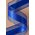1.5" X 25YDS SATIN RIBBON W/ORGANZA EDGE ROYAL BLUE #22