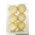 80MM SHINY/MATTE PLASTIC PUMPKIN BALL GOLD PKG/6
