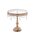 10.5" H ROUND CAKE STAND W/CRYSTAL GOLD
