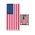 AMERICAN FLAG DOOR COVER RED/WHITE/BLUE