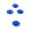 7MM ROUND FLAT-BACK RHINESTONES ROYAL BLUE PKG/192