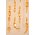 72" ACRYLIC RETAN. BEAD GARLAND GOLD EA