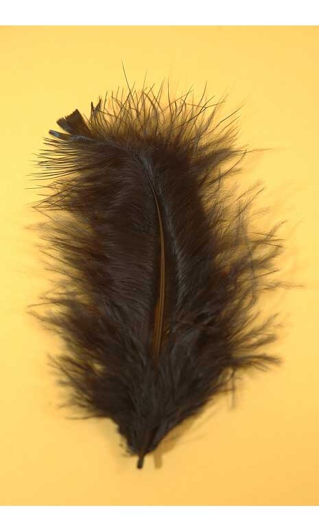 3.5 Ostrich Feathers Black Pkg/100