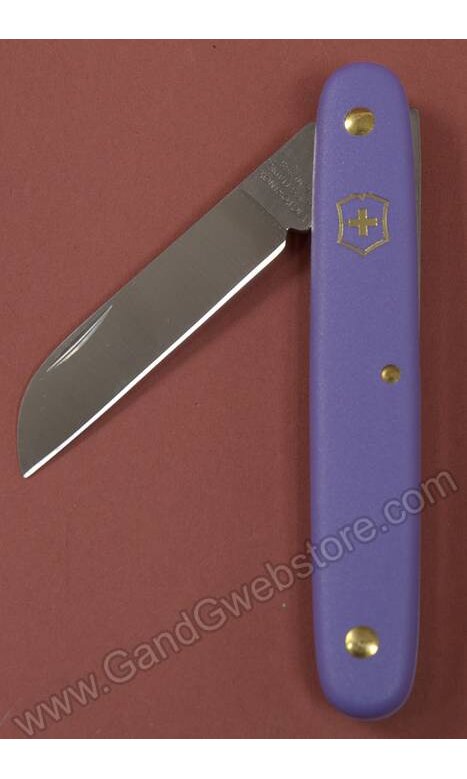 Floral Knife - Straight Folding Blade