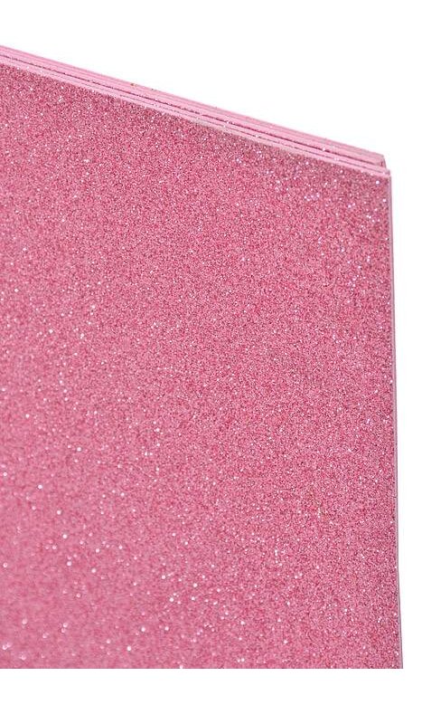 16 X 24 Eva Glitter Foam Large Sheets Pink Pkg/5