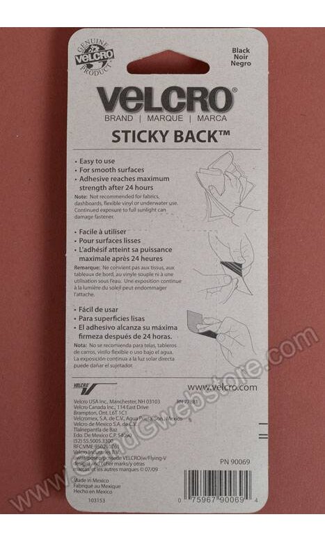 5/8 Velcro Coins W/sticky Back Black Pkg/15 