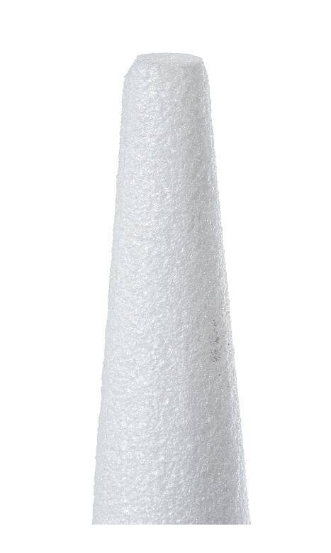 6 X 30 Styrofoam Cone White