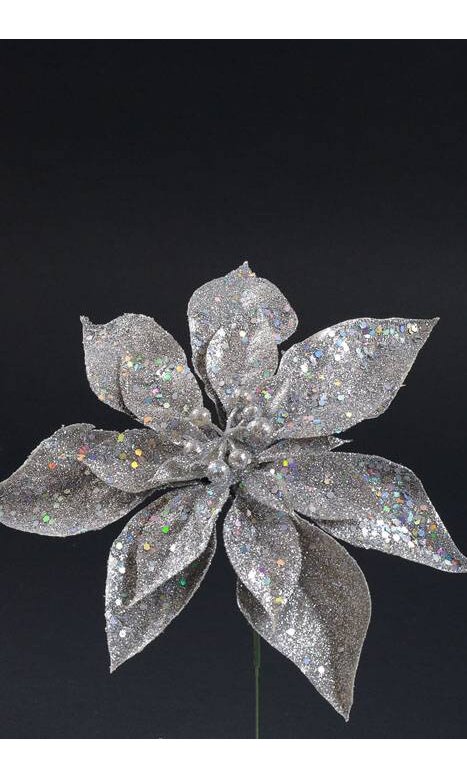 Silver Glitter 11 Snowflake