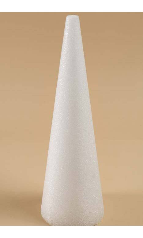 5 X 15 Styrofoam Cone White Ea 