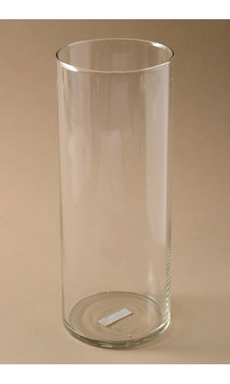 3.5" x 9," Greenbrier Intl. New Clear Glass Cylinder Flower Vase 