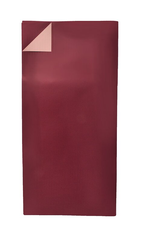 22.5 2 Tone Waterproof Wrapping Paper Burgundy/Pink Pkg/20