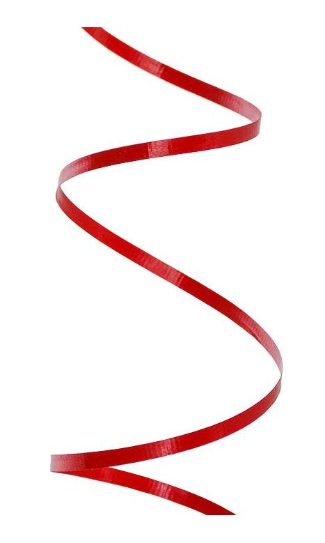 3/16 X 500 Yds Curling Ribbon Hot Red