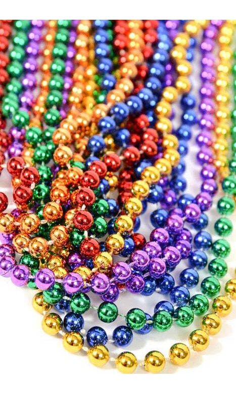 33 Party Beads Assorted Pkg/12