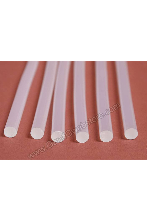 7.4MM X 8" SMALL SILICONE GLUE STICK CLEAR PKG/4LB