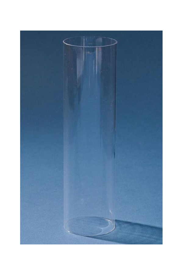 6" PLASTIC CYLINDER TUBE CLEAR PKG/6