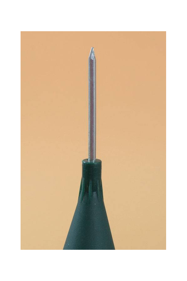 9.5" PLASTIC CONE VASE GREEN