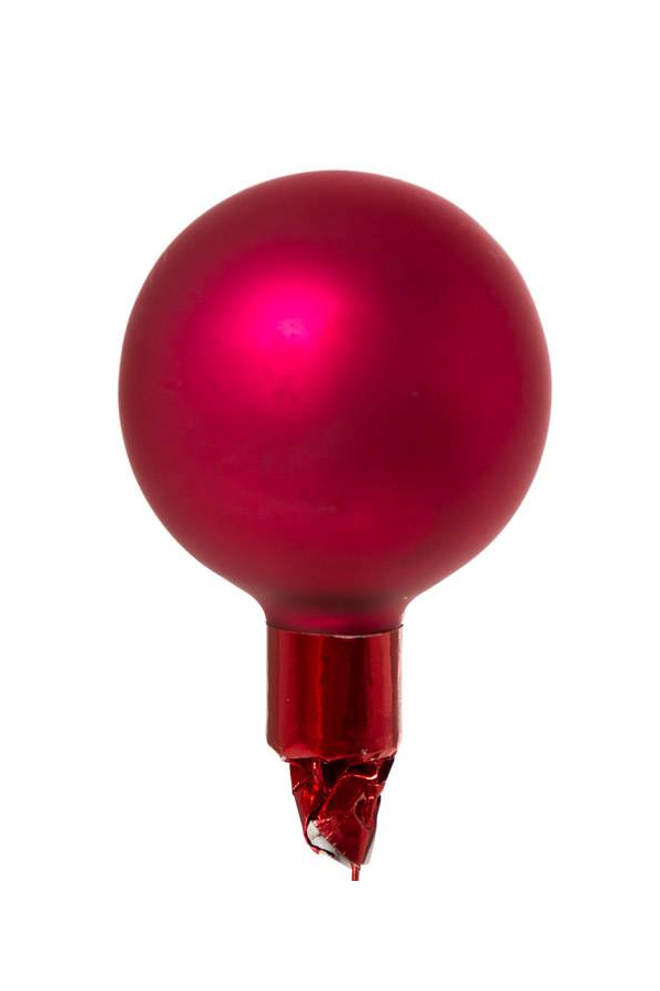 40MM MATTE GLASS BALL BURGUNDY PKG/48