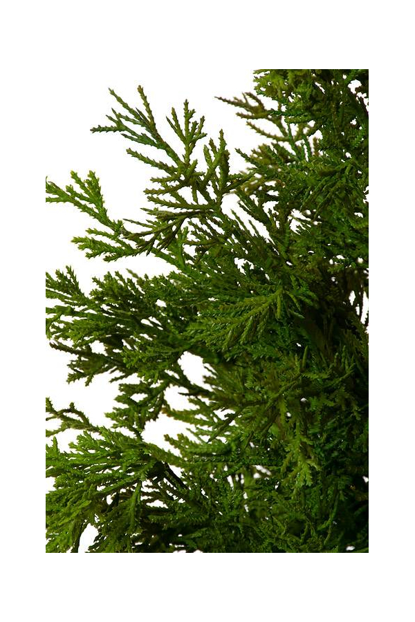 46" GALVANIZE POTTED STANDARD CEDAR TREE NATURAL/GREEN