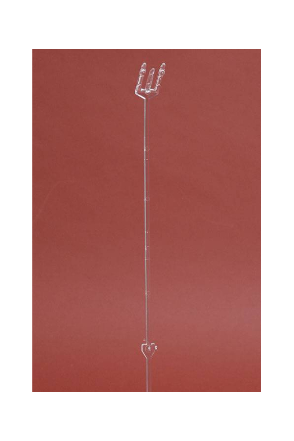 18" PLASTIC CANDLELITE CARDETTE HOLDER CLEAR PKG/100