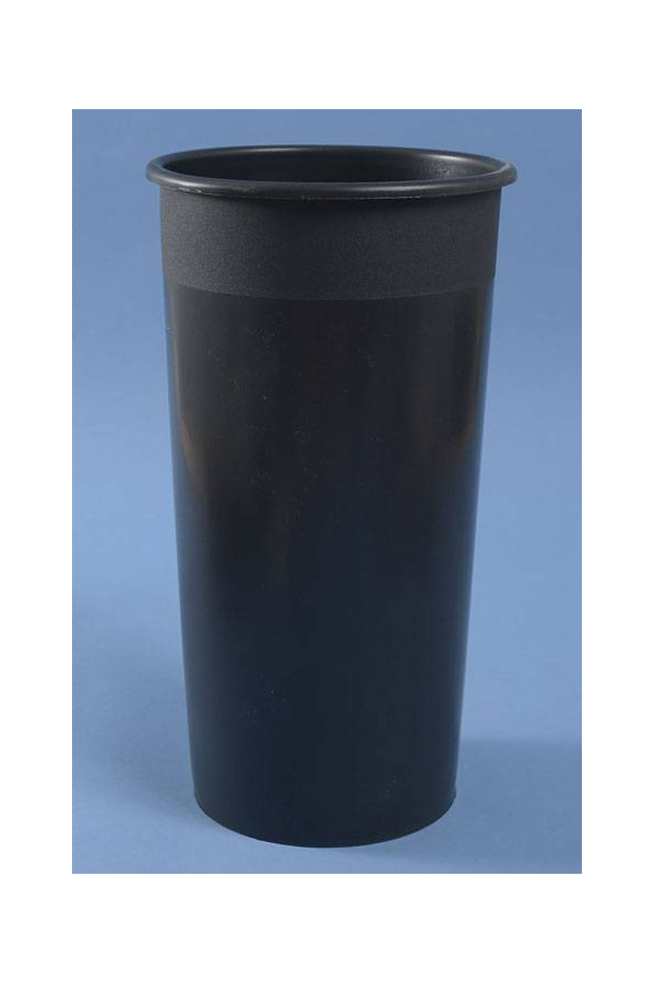 8.25" X 15.25" ROUND PLASTIC COOLER BUCKET BLACK