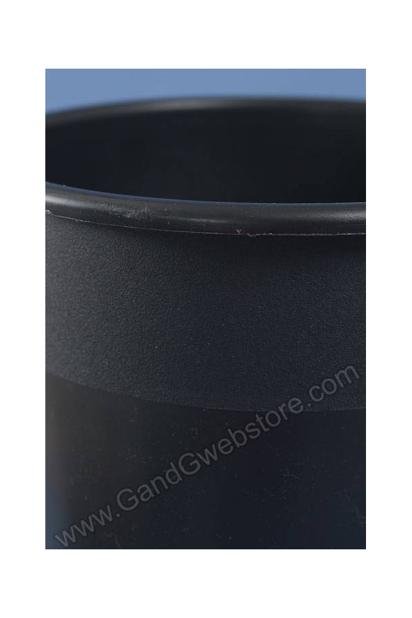 8.25" X 15.25" ROUND PLASTIC COOLER BUCKET BLACK