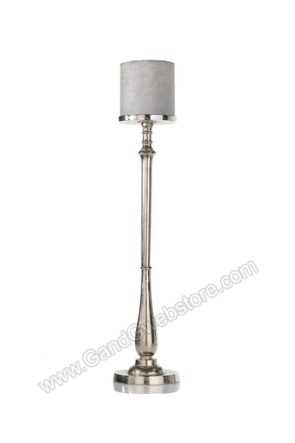 9.75" X 46.25" METAL WILDER STAND SILVER
