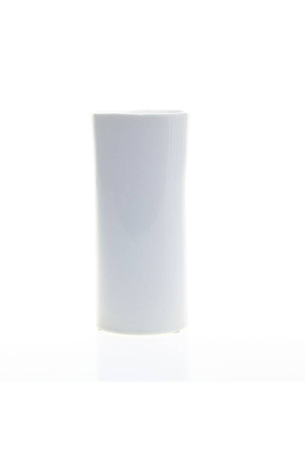8" X 3.75" BROOKLYN VASE WHITE
