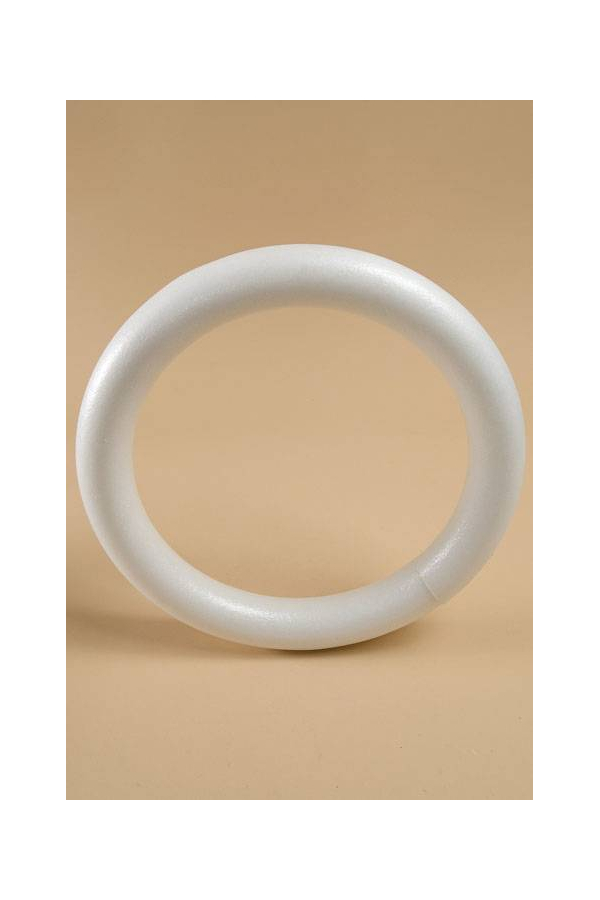 12" WHITE ROUND WREATH