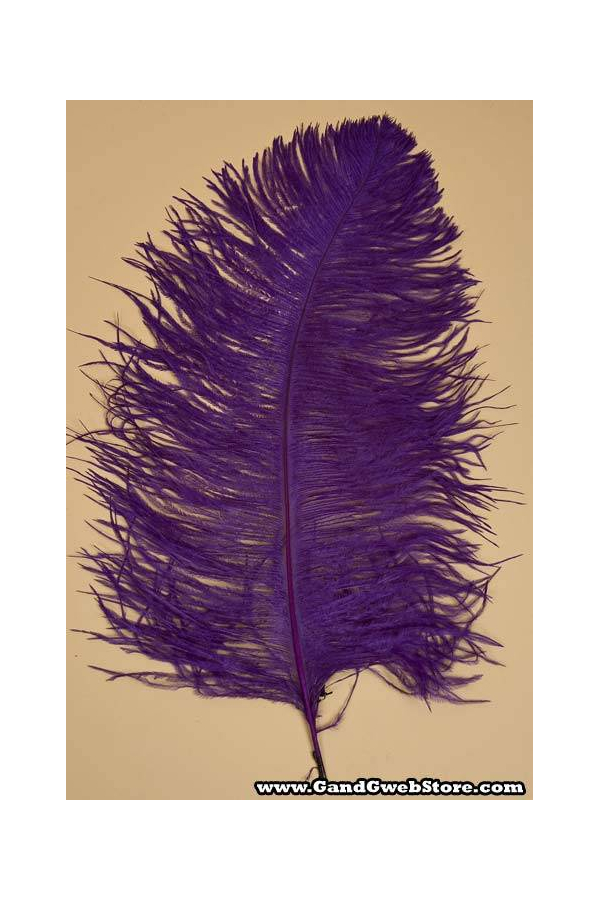 14"-16" SINGLE OSTRICH FEATHER PURPLE