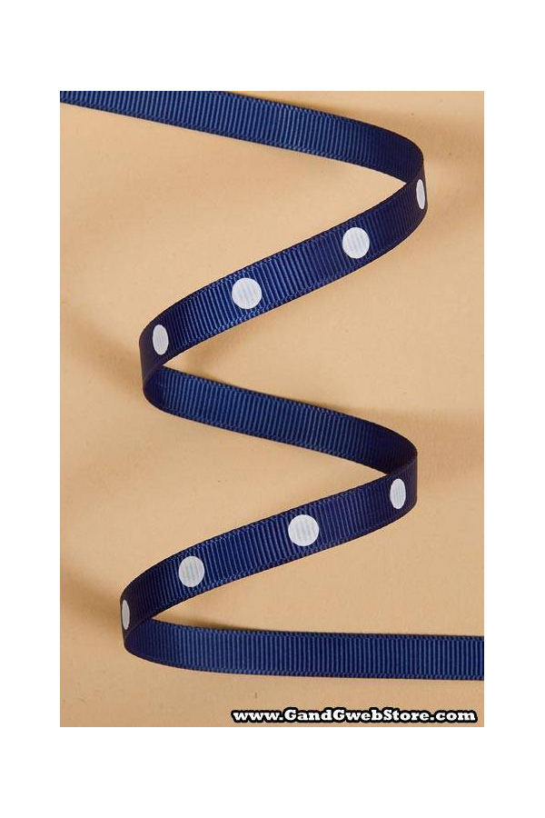 3/8" X 17YDS GROSGRAIN LIGHT NAVY #370