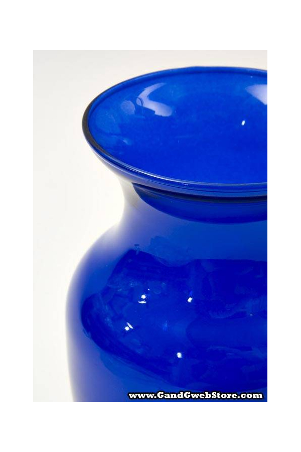 8" ROSE VASE COBALT BLUE