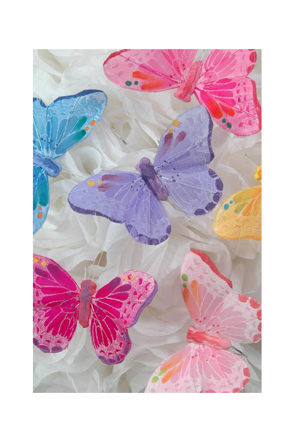 3" BUTTERFLY ASSORTED PKG/12