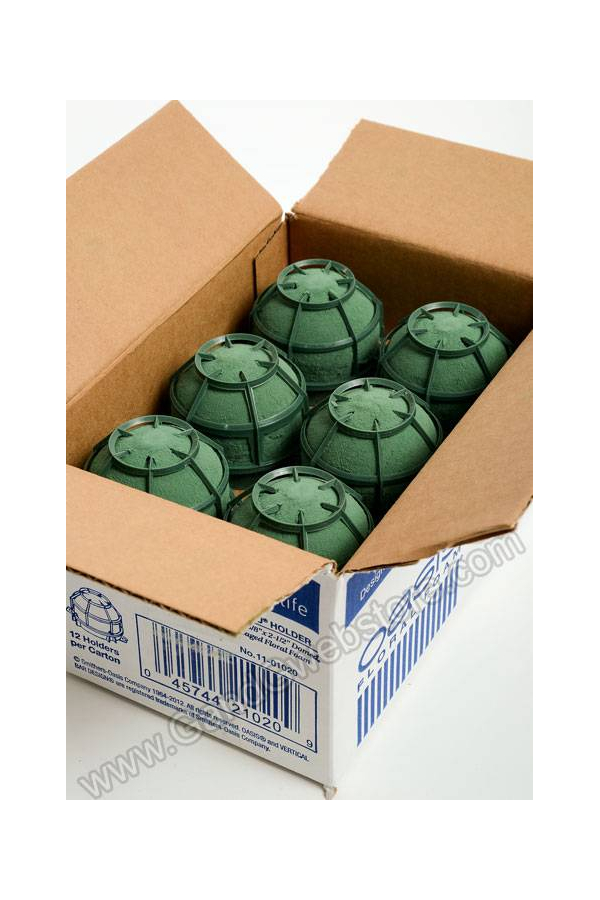 2.75" X 2.25" IGLU HOLDER W/OASIS FLORAL FOAM PKG/12